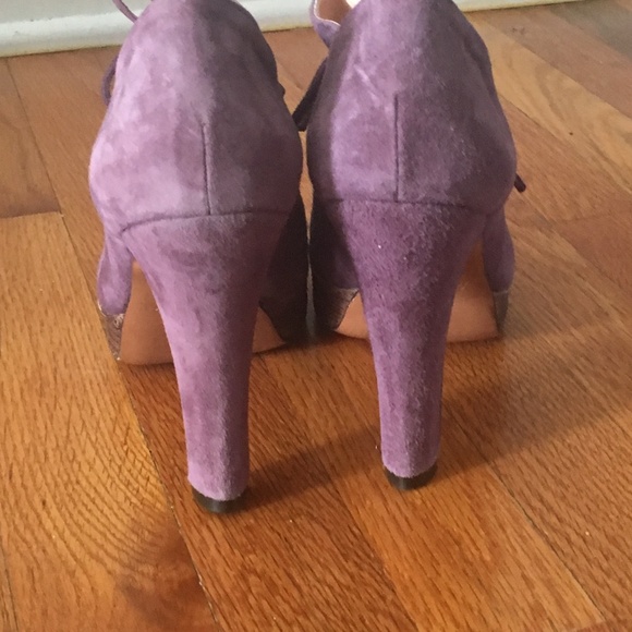 Anthro | Luiza Barcelos Suede Platform Bootie - Picture 3 of 8